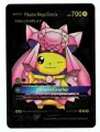 Pokemon Pikachu Mega Diancie 700 HP Black Foil Fan Art Card 008. 