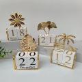 Creative Calendar Mini DIY Desktop Calendar Office Desktop Decoration Holiday Decoration Calendar Flip Date Table Calendar Decor


1899. 