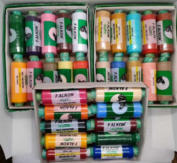 30 Pcs Of Falcon Thread with 30 Sewing Needles and 10 Sewing Machine Needles