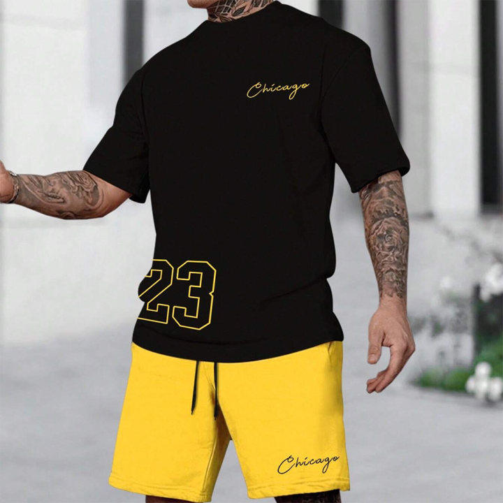 2025%20summer%20new%20men's%20T-shirt%20shorts%20set%20sunglasses%20bear%20print%20short%20sleeved%20round%20neck%20T-shirt%20summer%20casual%20outdoor%20comfortabl%20-%20Image%207