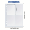 Four-pocket Trading card sleeve page, 6 hole three-layer, suitable for TCG cards, sports card, etc. 