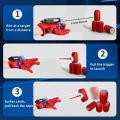 Spider Web Shooter, Hero Launcher Wrist Toy Set, Funny Children's Educational Toys For Cosplay, Red. 