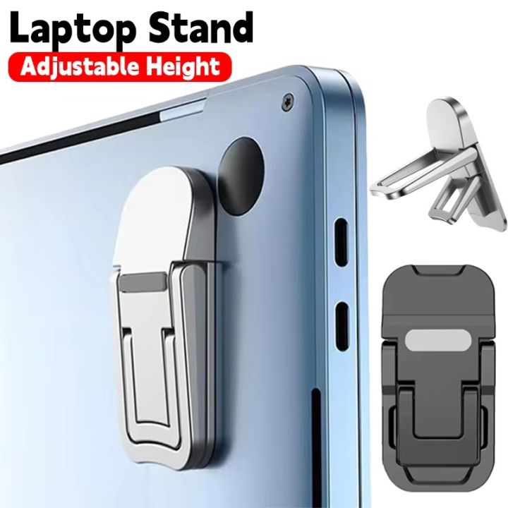 Adjustable Foldable Laptop Stand Mini Legs Ultra-thin Portable Support For Notebook Cooling Holder Feet Invisible Bracket
