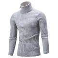 Autumn Winter Men's Turtleneck Sweater Men's Knitting Pullovers Rollneck Knitted Sweater Warm Men Jumper Slim Fit Casual Sweater. 