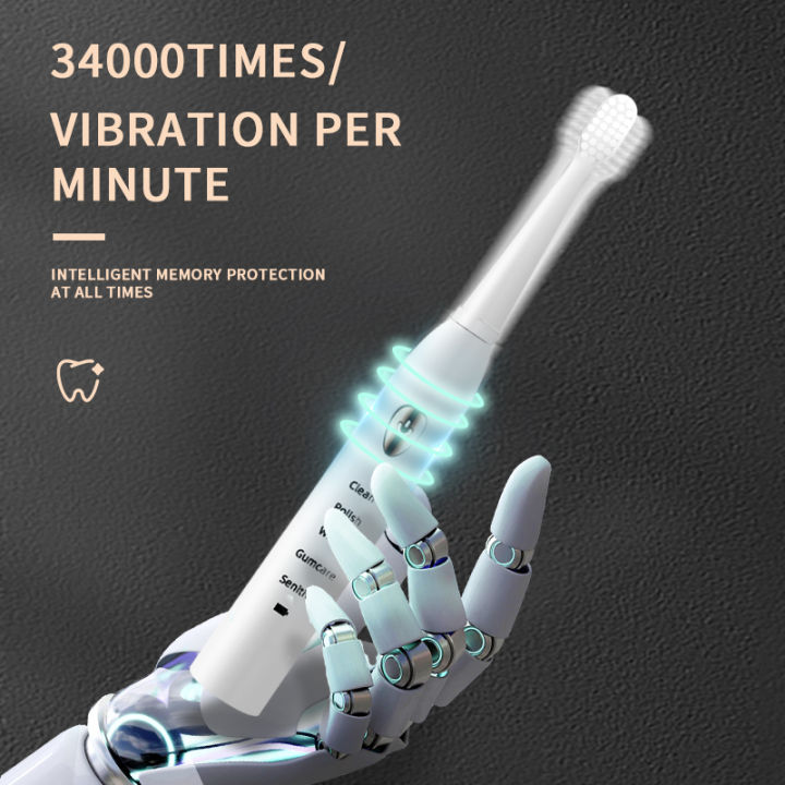 Jianpai%20Adult%20Black%20White%20Classic%20Acoustic%20Electric%20Toothbrush%20Adult%205-gear%20Mode%20USB%20Charging%20IPX7%20Waterproof%20Acoustic%20Electric%20-%20Image%204