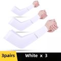 3 pairs of neutral sleeves, summer sunshade arm guards, sleeves, high elasticity sleeves, suitable for outdoor activities such a. 