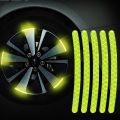 20pcs Car Wheel Reflective Stickers Tyre Warning Stickers 3D Car Wheel Stickers Racing Wheel Hub Decals for  Decorative Sticker. 