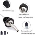 Kitchen Tools Oil Bottle Stopper Stainless Steel Leak Proof Wine Stopper Bottle Cap Leak Proof Wine Spout Stopper Dispenser.