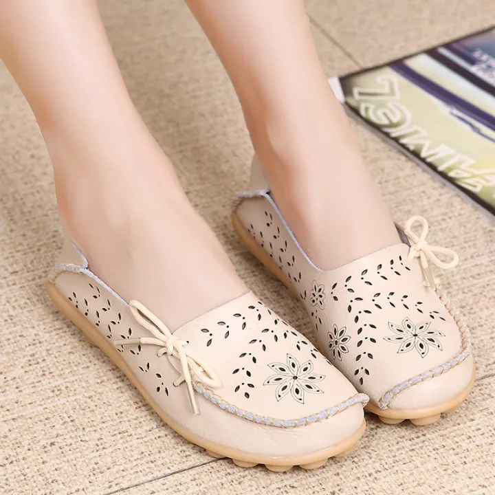 New%20Moccasins%20Women%20Flats%20Autumn%20sneakers%20Women%20Loafers%20Genuine%20Leather%20Female%20Shoes%20Slip%20On%20Ballet%20Bowtie%20Women%20Shoes%20Big%20Size%20-%20Image%202