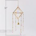 Rainbow Star Moon Wind Chimes, Sun Catcher Outdoor Window Home Decoration Garden Car Pendant.