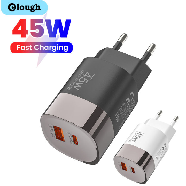 45W USB Charger Fast Charging Type C Fast Phone Charger for iPhone 17 16 15 Samsung Galaxy S25 S24 Xiaomi PD Adapter
