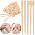 100PCS Woman Wooden Hair Removal Stick Disposable Depilation Spatula Wax Sticks Wood Face Eyebrows Waxing Spatula Beauty Tool. 