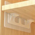 6/12pcs Wardrobe Divider Brackets Non-Marking Sticky Kitchen Cabinet Divider Brackets Anti-Side Slip Layer Support Brackets. 