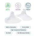 Nipple Shield For Breasts, Encourages Baby's Attachment to Breast, Pack of 2 Nipple Shields Great for Problems with Latching, Cushions Sore or Sensitive Nipples , Ultra-Thin Flexible 100% Silicone Breast Nipple Shield & Nipple Protector With Case. 