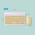Free fall! Pastel wireless Bluetooth mouse and keyboard kit compatible with all mobile phones, tablets, iPad, notebook computers. 