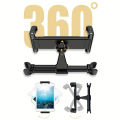 Universal Car Tablet Holder Back Seat Headrest Mount For iPad Air Mini Pro 4-13 Inch 360 Rotation Rear Pillow Phone Clamp Stand.