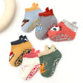 6 Pairs Kids Cotton Socks Cute Cartoon Animal Pattern Comfy Breathable Baby Non-slip Floor Socks. 