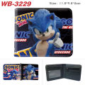 Sonic Peripheral Wallet Super Sonic Mouse Short Half-fold Card Holder Full Color Cartoon Anime Coin Purse Wallet. 