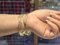 Gold Plated Bangles for Women and Girls (Bianca) - 1 Pair. 