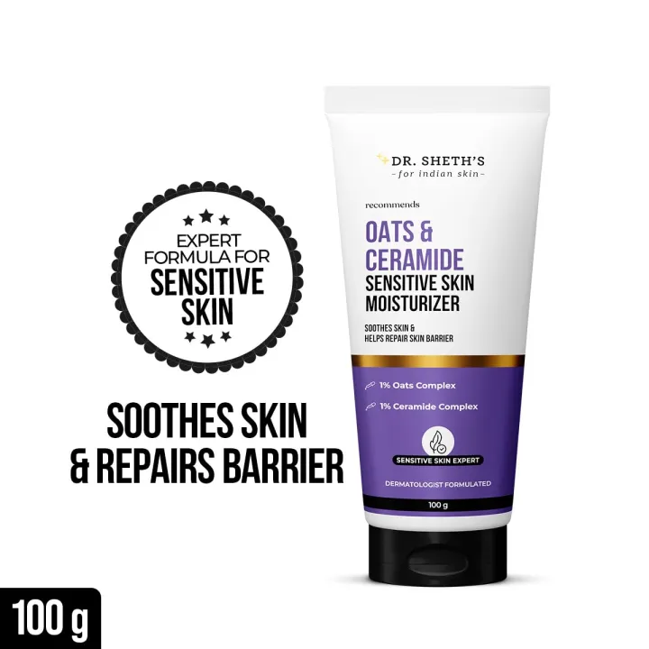 Dr.%20Sheths%20Oats%20&%20Ceramide%20Sensitive%20Skin%20Moisturizer%20%7C%20Oil-Free%20%7C%201%25%20Oats%20Complex%20&%201%25%20Ceramide%20Complex%20%7C%20Soothes%20&%20Reduces%20Irritation%20%7C%20Strengthens%20Skin%20Barrier%20%7C%20Light%20Weight,%20Non-Sticky%20%7C%20Men%20&%20Women%20%7C%20100%20g%20-%20Image%202