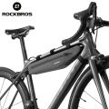 ROCKBROS 1.5L Full Waterproof Bike Bag Front Tube Triangle Lengthed Double Zipper Scratch-resistant Bicycle Bag Bike Accessories. 