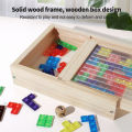 3D Transparent Tetris Puzzle Logic Thinking Brain Development Two-Player Tetris Logic Fun Educational Toy Two Versions Available. 