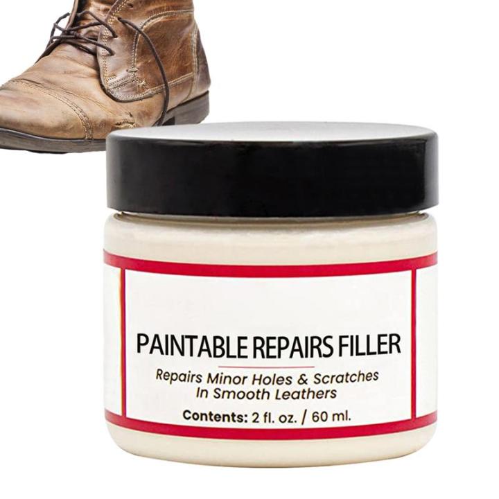 60ml Leather Restoration Cream For Car Seats Shoes Boots Leather Filling Paste Natural Leather Filler Repair Conditioner Cleaner