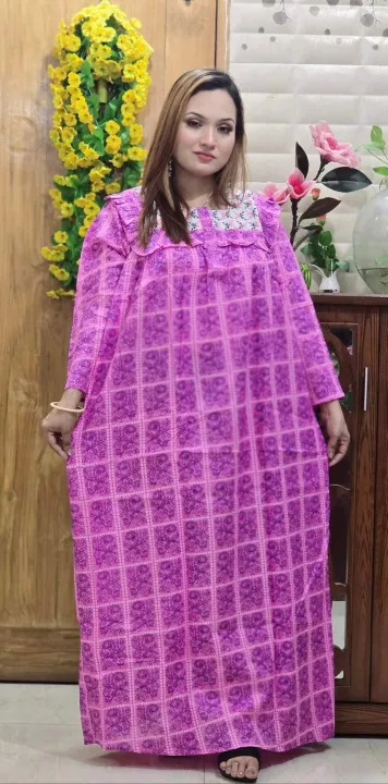 Full%20Sleeve%20Pure%20Cotton%20Neck%20Embroidery%20Maxi%20For%20Women%20-%20Image%206