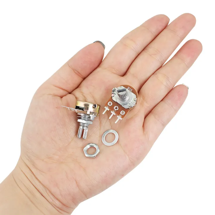 10PCS%20Potentiometer%20Resistance%20WH148%201K%202K%205K%2010K%2020K%2050K%20100K%20500K%201M%20Ohm%20Linear%20Taper%20Rotary%20Potentiometers%20Resistor%2015mm%203Pin%20-%20Image%202