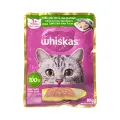Whiskas Wet Food For Adult Cats ( Tuna and White Fish Flavour ) 80g. 