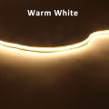 Tuya Zigbee 3.0 COB LED Strip 12V 1M 2M 3M 4M 5M Warm Natural Cold White Flexible Dimmable Light Kit for Alexa  Assistant. 