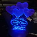 illusion lamp with couple name NOW RGB COLOR ALSO AVAILABLE. 