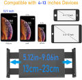 4.7-13.5" Tablet and Smartphones holder for Microphone Stand with 360-Degree Rotable Swivel Mount for Music Sheet Live Streaming. 