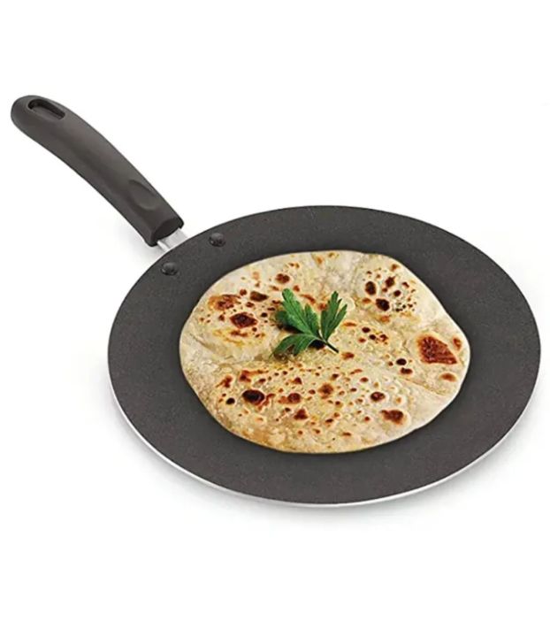 Non Stick Dosa & Rotti Tawa Pan Concave Indian Rotti Chapati Dosa Pan Flat Cooking Plate 32cm