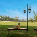 Outdoor Camping Lantern Stand, Tabletop Aluminum alloy Detachable Lantern Hangers Portable Lighting Brackets, Hiking Equipment. 