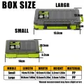 SAMOLLA Double-Sided Compact Tackle Box - Streamline Fishing with Durable, Versatile Organizer for Lures, Hooks, Baits. 