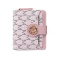 New Style Women's Wallet, Short, European and American PU High-end Coin Purse, Printed, Multi-card Slots, Small Wallet. 