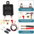 Automotive Relay Remote Car Control Battery Disconnect Anti-Theft with Dual Remote Control Switch Battery Switch Relay 12V. 