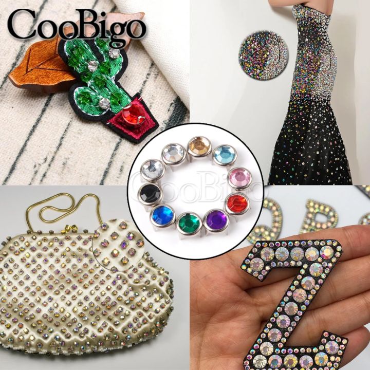 100pcs%208mm%20Rhinestone%20Claw%20Crystal%20Stud%20Rivets%20Punk%20Nailhead%20DIY%20Leathercraft%20Hat%20Bag%20Shoes%20Garment%20Belt%20Spike%20Accessories%20Round%20-%20Image%205