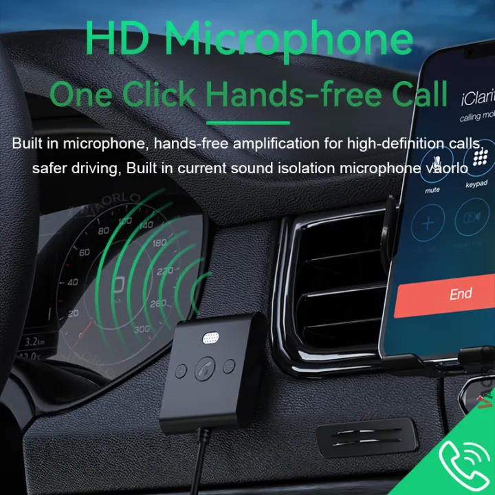 Bluetooth%205.4%20AUX%20Car%20Adapter%20Wtih%20Mic%203.5MM%20USB%20U-Disk%20Stereo%20Wireless%20Audio%20Receiver%20Car%20Kit%20Handsfree%20Calls%20Navigation%20Music%20-%20Image%202