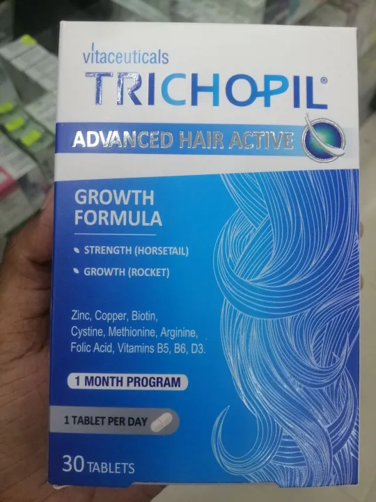 Trichopil%20Advanced%20Hair%20Active%20Growth%20Formula%2030%20Tablets%20%7C%20Biotin,%20Zinc%20&%20Vitamins%20for%20Hair%20Growth%20&%20Hair%20Strength%20-%20Image%204