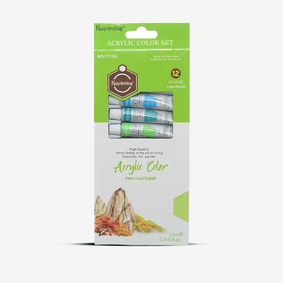Acrylic Colour - Pack Of 12