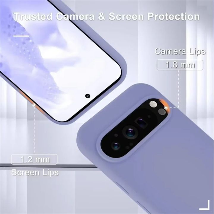 Official%20Liquid%20Silicone%20Phone%20Case%20for%20GOOGLE%20Pixel%2010%20Pro%209%20A%20Pro%20XL%20Soft%20TPU%20Skin%20Touch%20Feeling%20Shockproof%20Protect%20Back%20Cover%20-%20Image%203