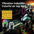 2/4PCS Auto Shining Bike motorcycle Wheel Tire Tyre Light Valve Car Air LED Styling Cap Light With Stem Cover Lamp Light Hub. 
