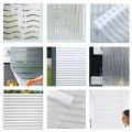 Frosted Window Film Privacy Film for Glass Windows Stripe Patterns Window Frosting Film Self-Adhesive Glass Film for Home Office. 