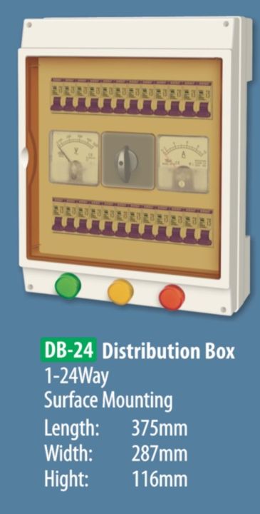 Distribution box 1-24 Way without breaker
