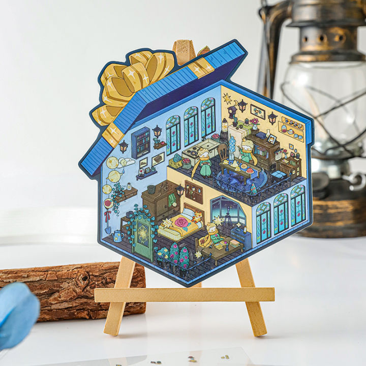 Desert heritage sites 3D Visual Pocket House Scene Stickers Landscape ...