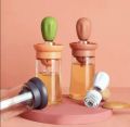 180ml - 2in1 Oil Bottle & Brush With 9ml Storage Tank, Oil Bottle Brush Glass Bottle Silicone Brush With Dropper Measuring Distributor, Oil Dispenser, Oil Bottle Oil Brush, Removable Oil Dispenser Bottle Kitchen Tool. 
