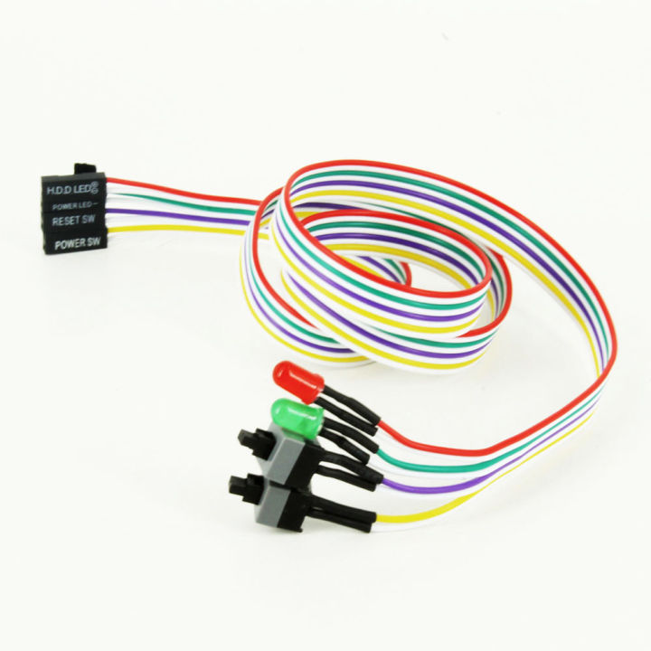 Power Supply Cable PC I/O Reset Switch for PC Motherboard Cable Button ...