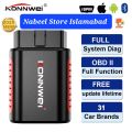 KONNWEI KDIAG MINI  Bluetooth Full System Car Diagnostic Tool All System Auto Scanner Code Reader Oil Reset Battery Match Serivce Lifetime Free Update. 